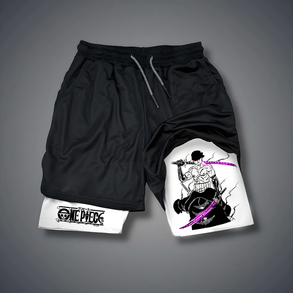 Cosplay Duo Anime - One Piece Men's Shorts Double Layer