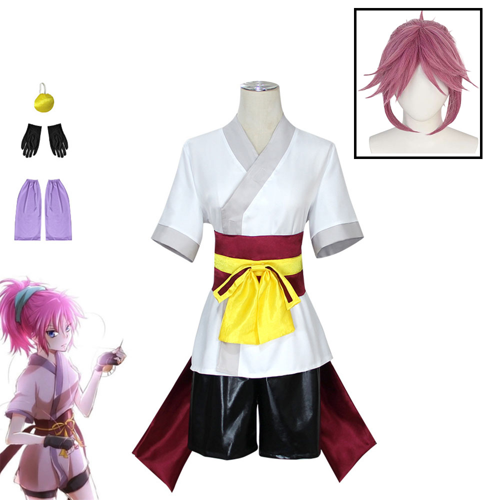 Anime Cosplay Pink - Machi Komacine Cosplay Costume Pink 2025