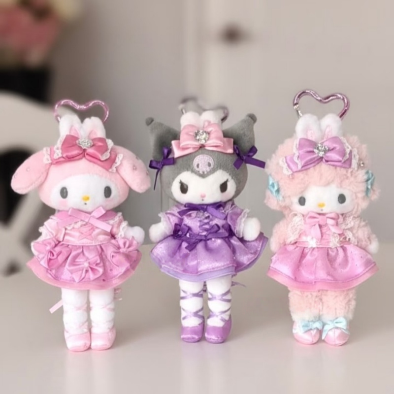 Anime About Cosplay Girl - Sanrio Plush Keychain My Melody Kuromi