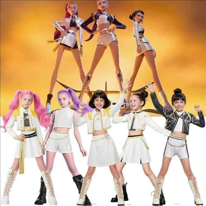 Anime Cosplay Black Girl - Kids Mira Rumi Zoey Stage Outfits