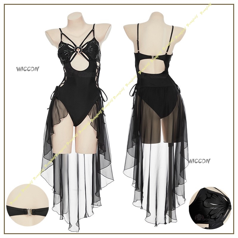 Anime Cosplay Black Girl - Cosplay Costume Woman Suit Butterfly Gothic