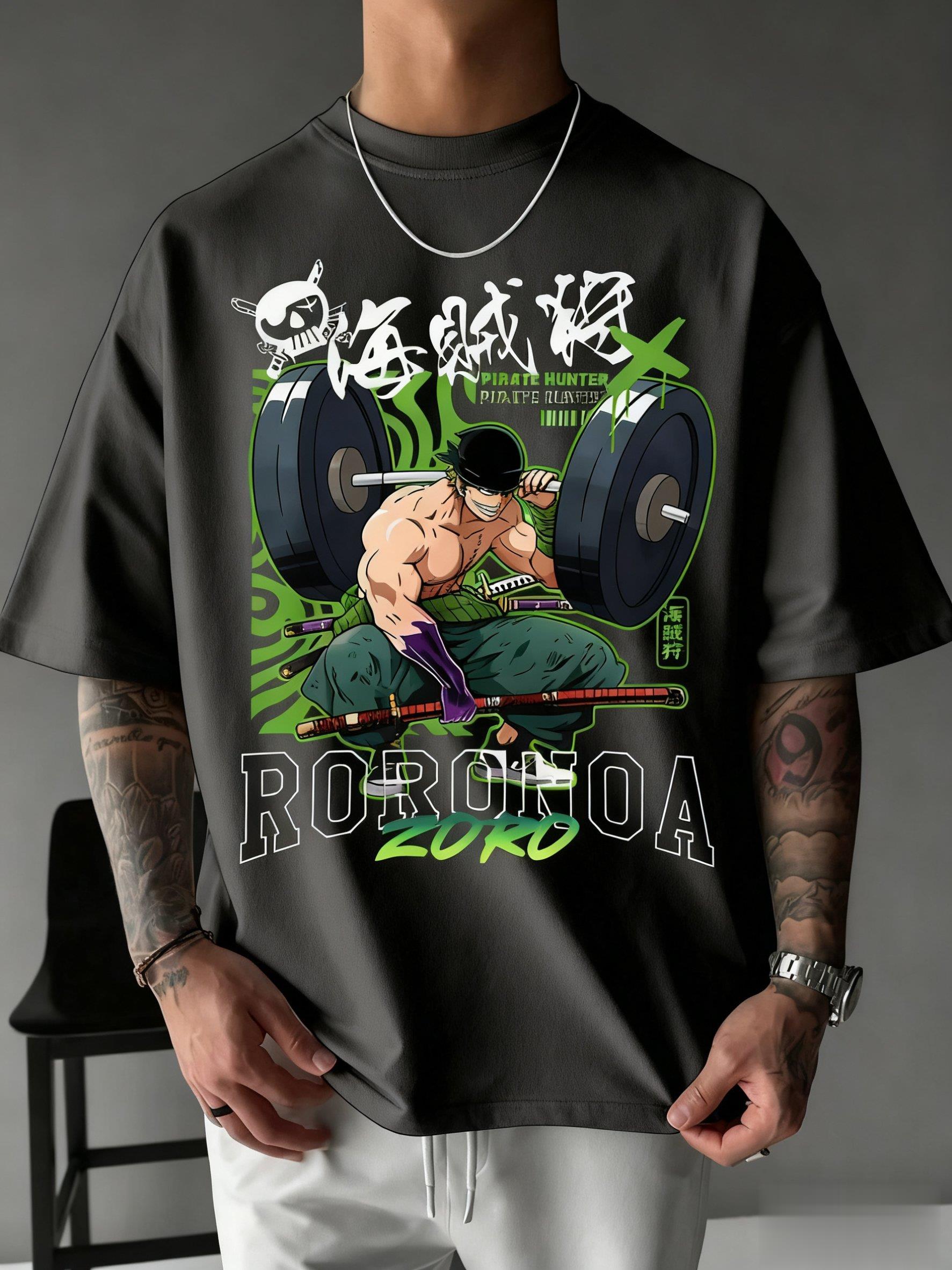 Cosplay Anime Zoro - One Piece Zoro Anime Print T