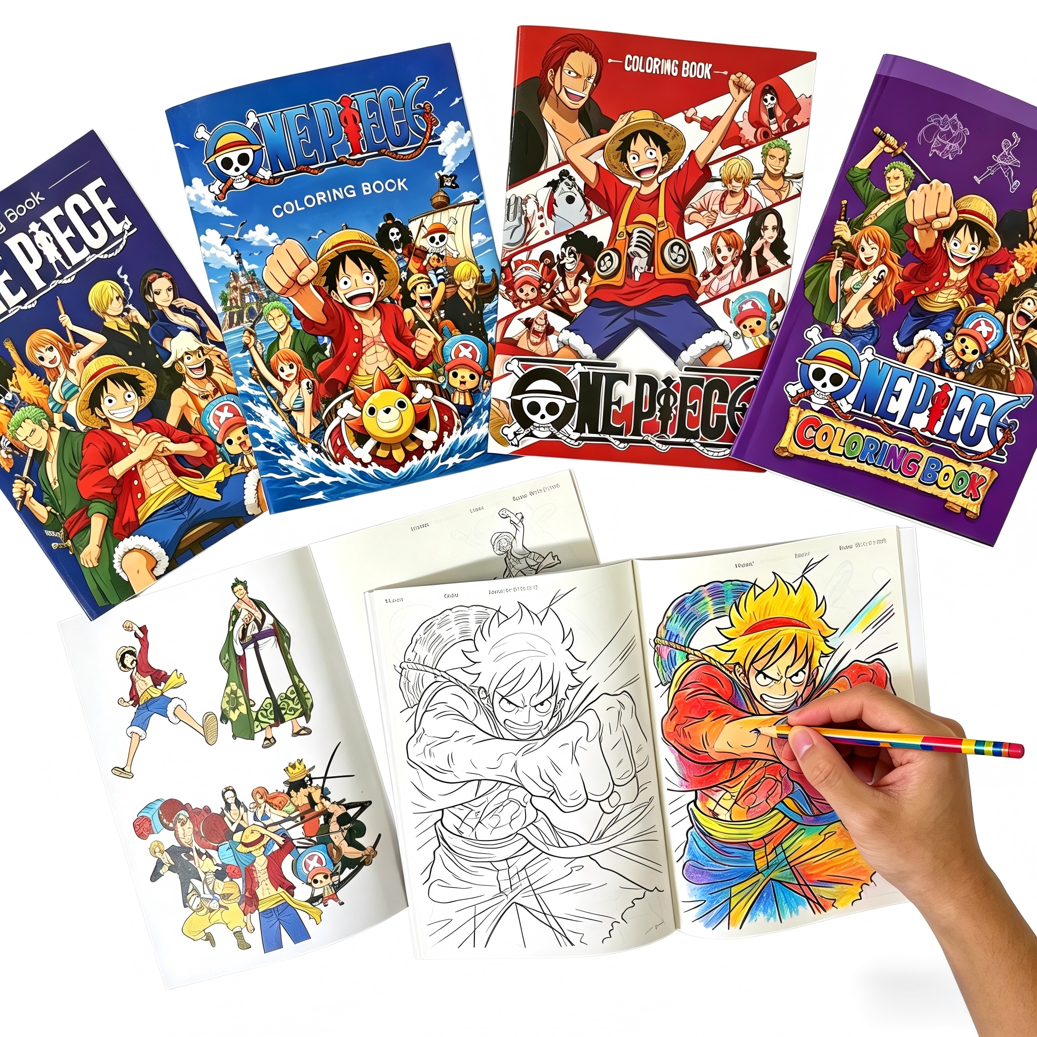 Cosplay Anime Zoro - Anime One Piece Coloring Book 36Pages