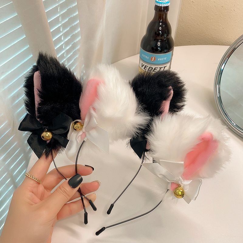 Anime Cosplay Photo - 1/2PCS Plush Cat Ears Headband with
