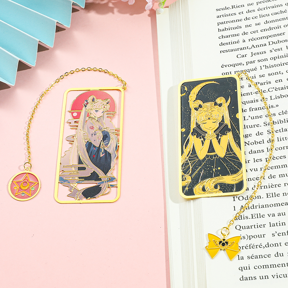 Anime Cosplay Photo - Anime Sailor Moon Metal Pendant Bookmark