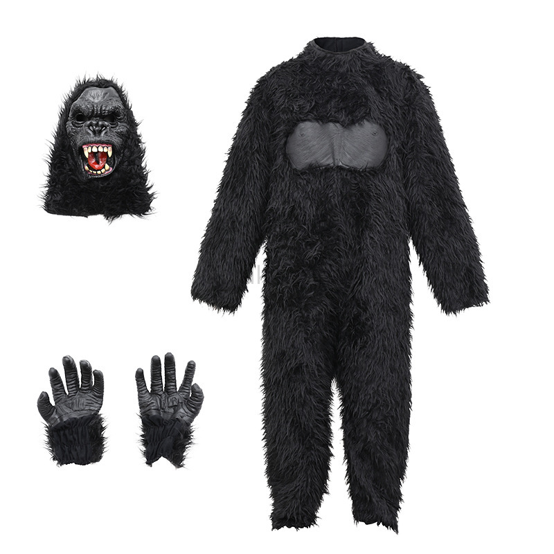 Cosplay Anime Boy - Kids Gorilla Halloween Costume Animal Jumpsuit
