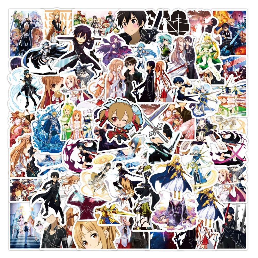 1 Pack Anime Sticker Sword Art - Sword Art Online Cape 评论和价格
