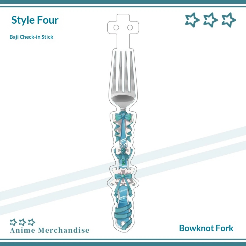 Anime Acrylic Bowknot Fork Sha - Anime Cosplay Photo 评论和价格