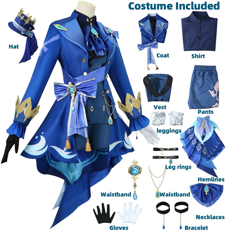 Furina Cosplay Costume Wig Hai - Violet Evergarden Dress 评论和价格