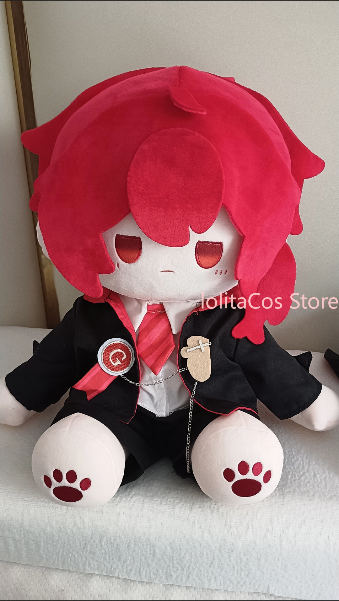 40cm Genshin Impact Diluc Anim - Anime Cosplay Kawaii 评论和价格
