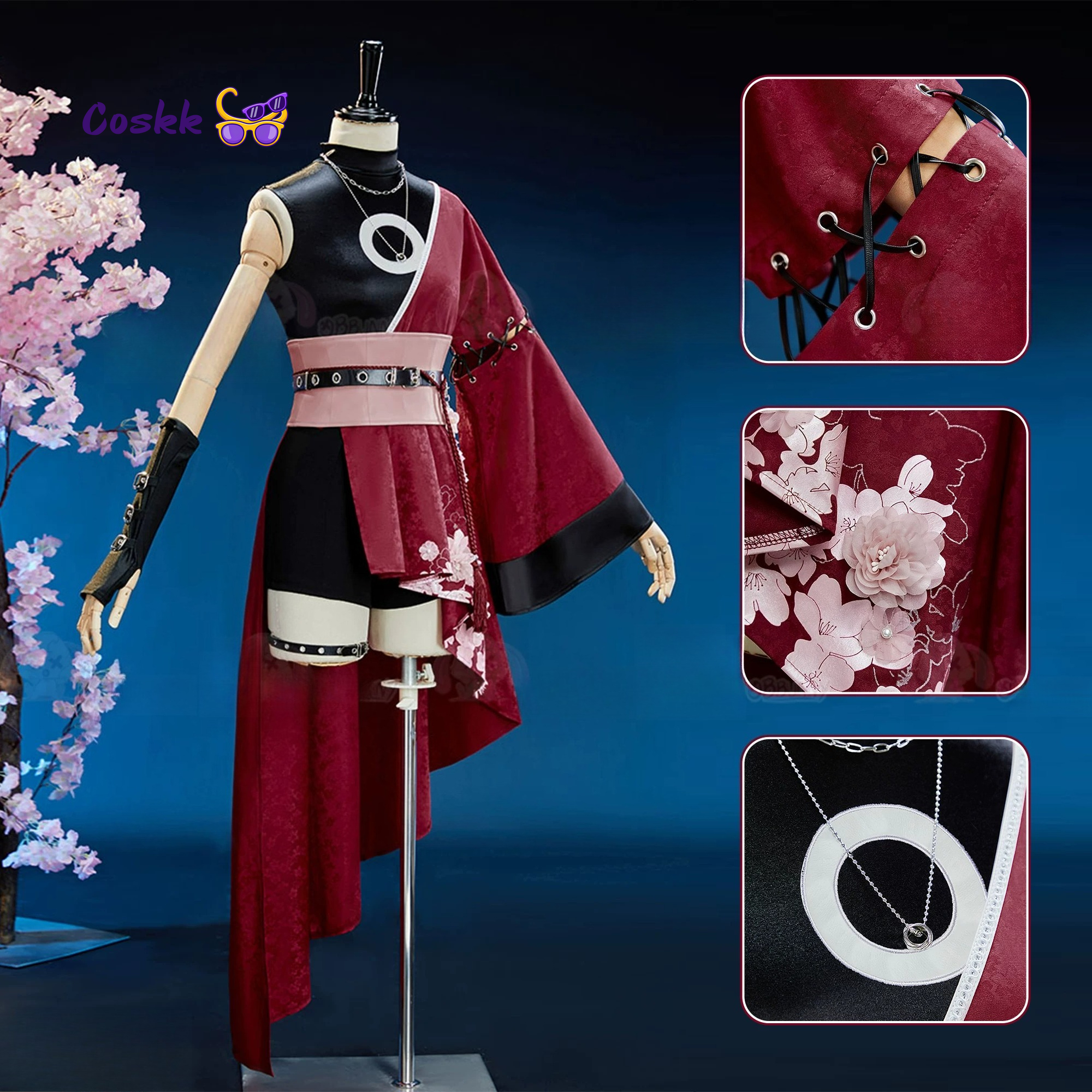 Newly Haruno Cos Sakura Cospla - Anime Cosplay Dress For Women 评论和价格