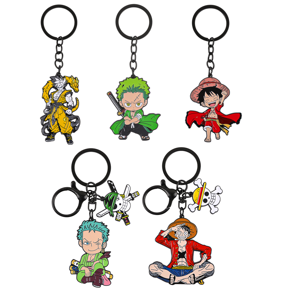 One Piece Anime Keychain Set - - Cosplay Anime Zoro 评论和价格