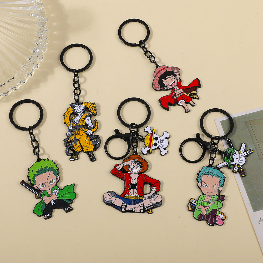 One Piece Anime Keychain Set - - Cosplay Anime Zoro 评论和价格