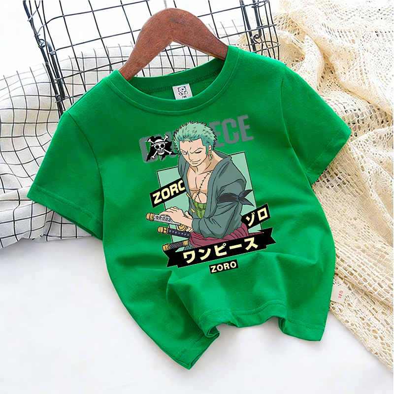 Ones Piece Kids T-shirt Anime  - Cosplay Anime Zoro 评论和价格