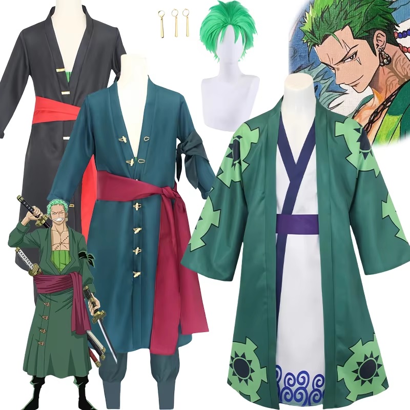 Bilibili Roronoa Zoro Cosplay  - Cosplay Anime Zoro 评论和价格