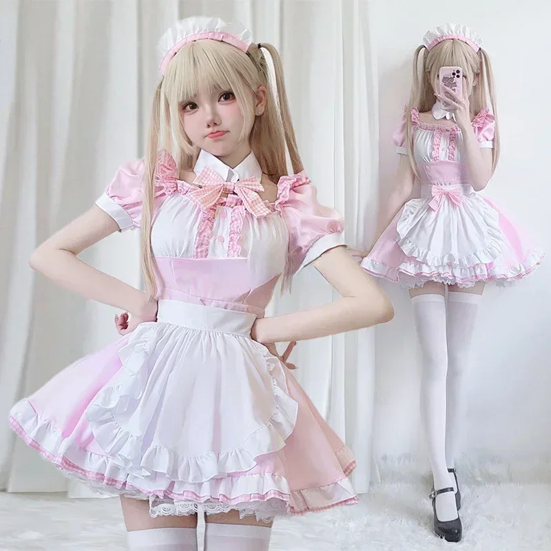 Sweet Cute Cat Lolita Pink Dre - Anime Cosplay Pink 评论和价格