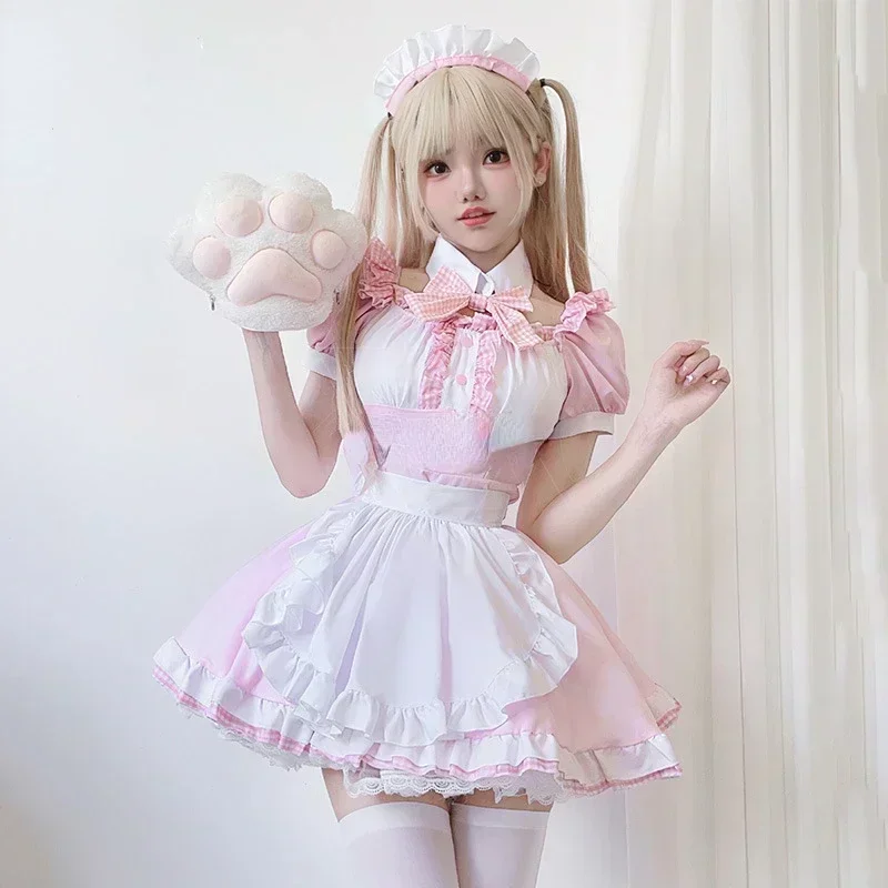 Sweet Cute Cat Lolita Pink Dre - Anime Cosplay Pink 评论和价格