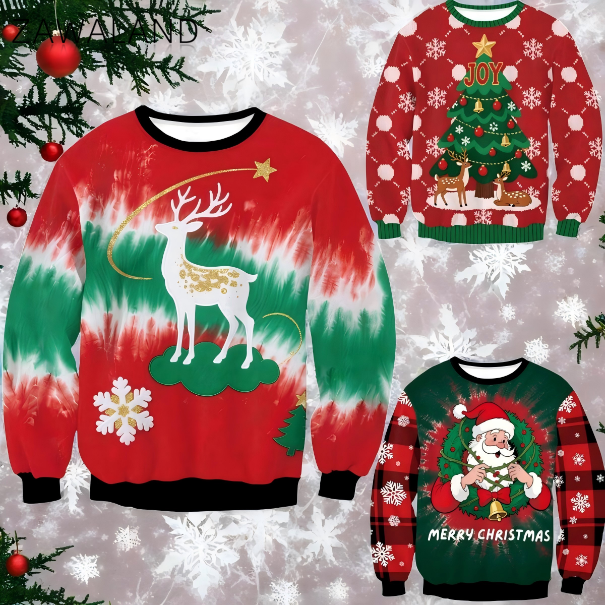 Ugly Christmas Sweatshirt for  - Anime Cosplay For Couples 评论和价格
