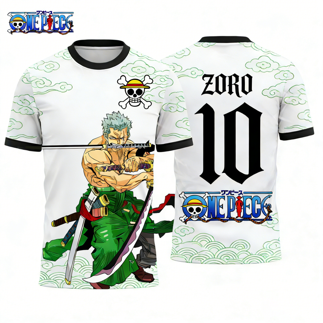 One Piece's Zoro Graphic T-shi - Cosplay Anime Zoro 评论和价格