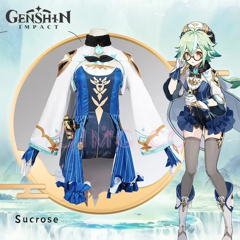 Genshin Impact Sucrose Cosplay - Anime Cosplay Dress For Women 评论和价格