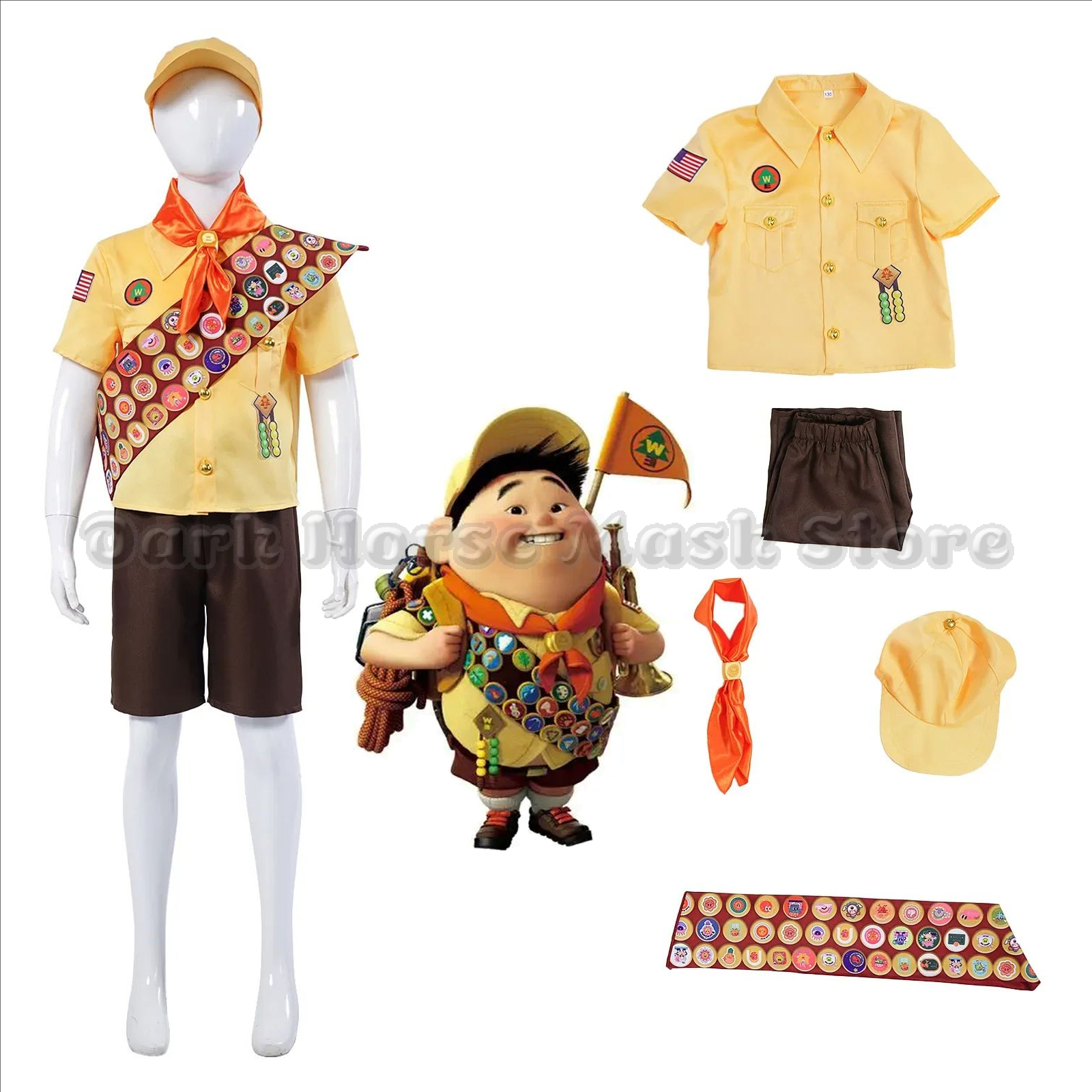 Up Cosplay Costume Little Boy  - Cosplay Anime Boy 评论和价格