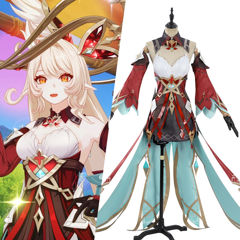 Genshin Impact Alice Cosplay S - Anime Cosplay Dress For Women 评论和价格
