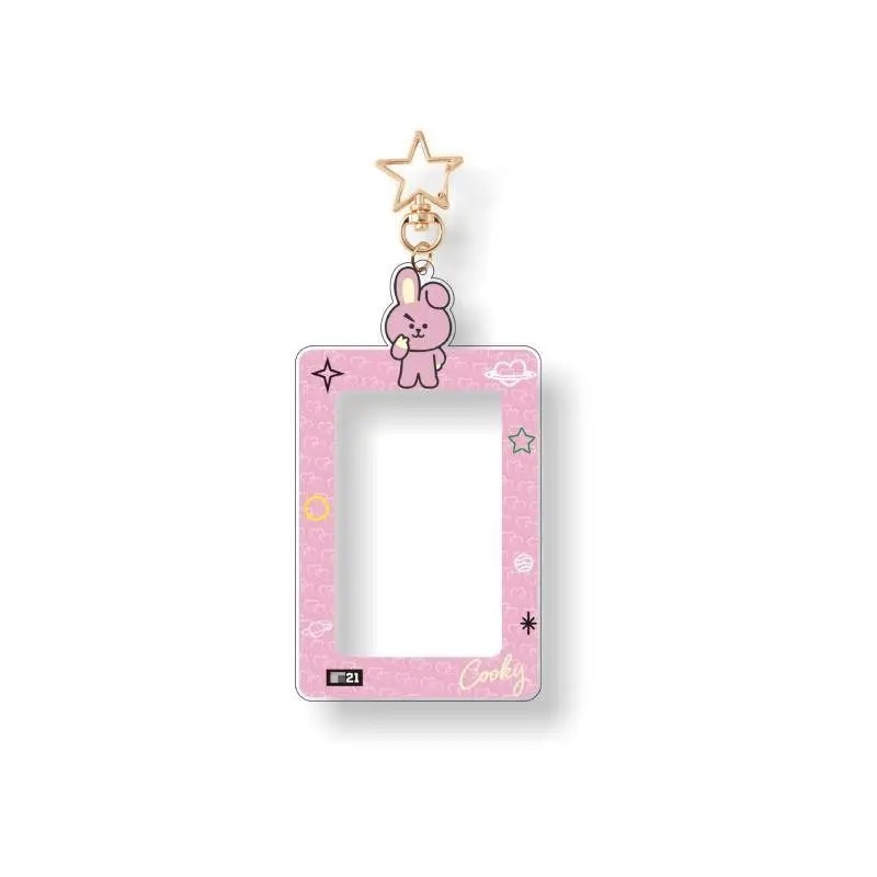 Kawaii BT21 Card Holder Keycha - Anime Cosplay Photo 评论和价格