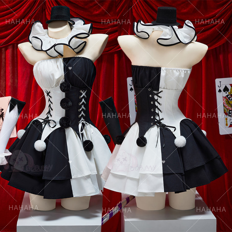 Movie Clown Cosplay Costume Te - Anime Cosplay Black Girl 评论和价格