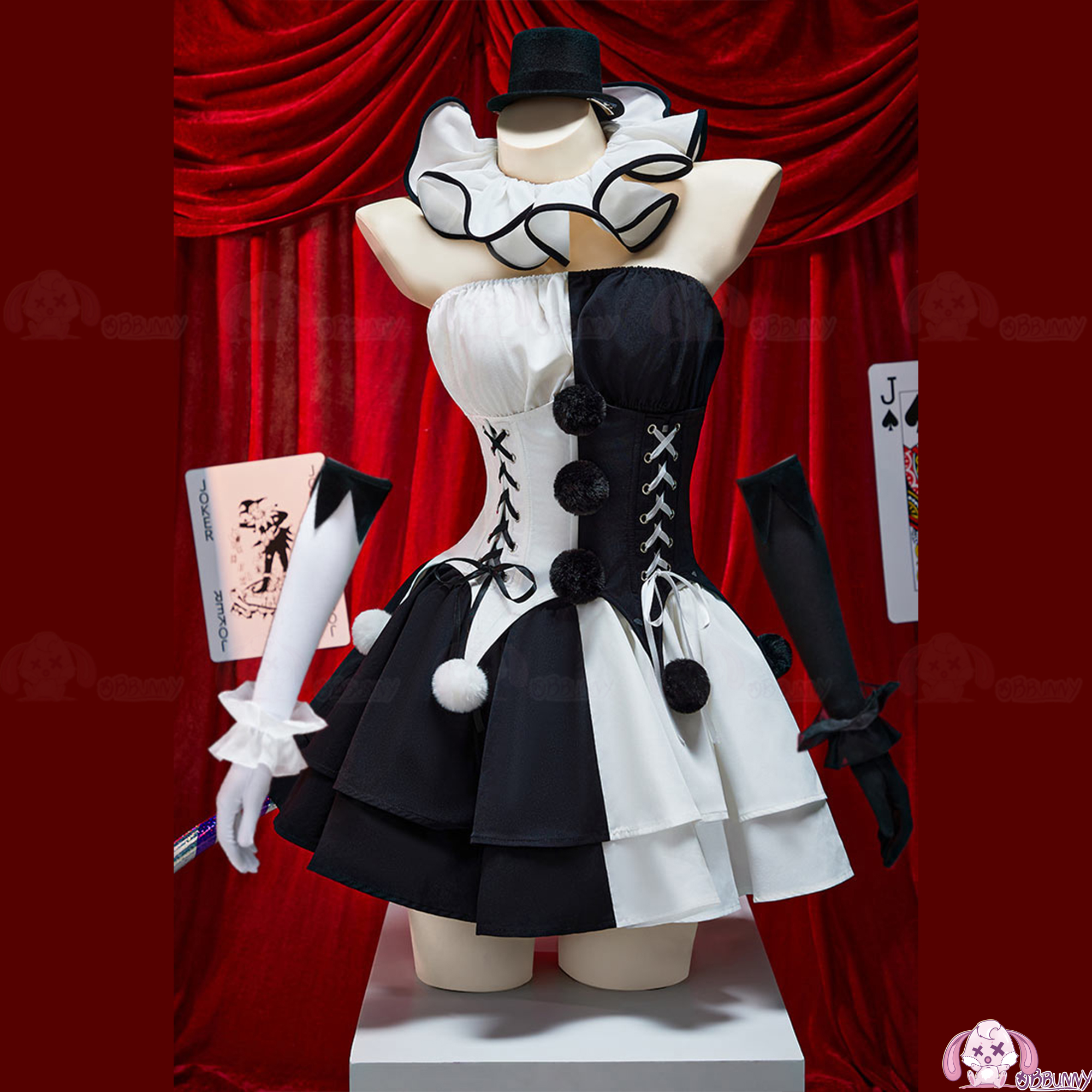 Movie Clown Cosplay Costume Te - Anime Cosplay Black Girl 评论和价格