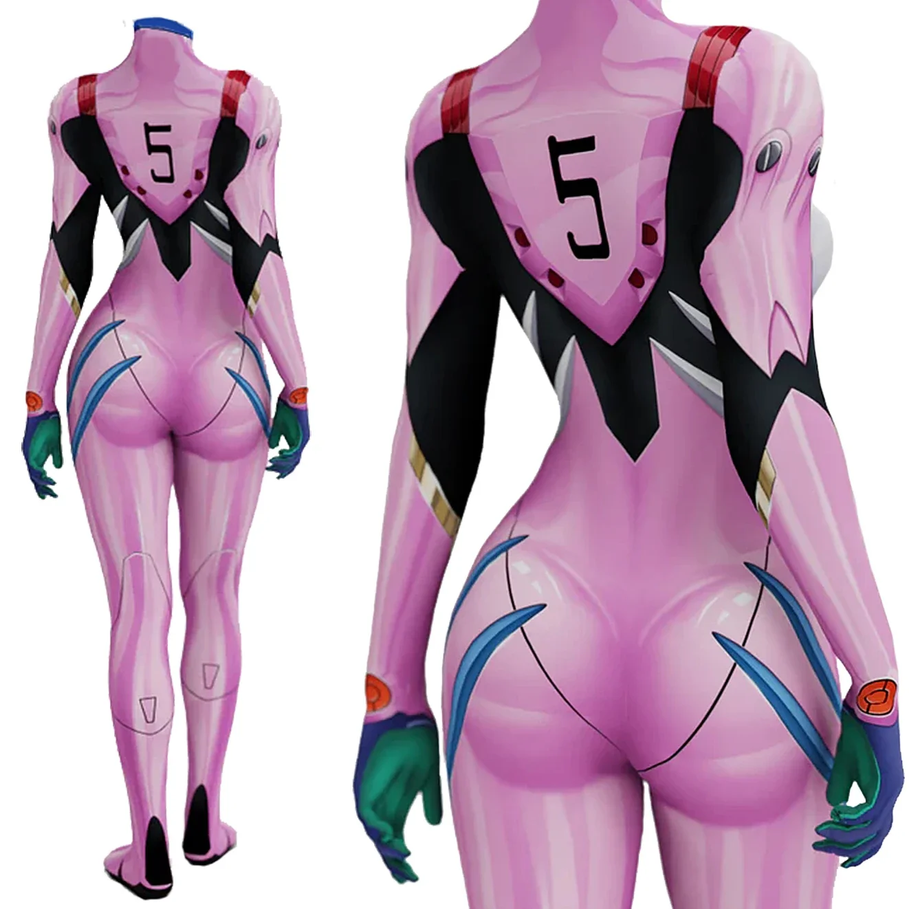 Anime EVA 05 Makinami Cosplay  - Anime Cosplay For Girls 评论和价格