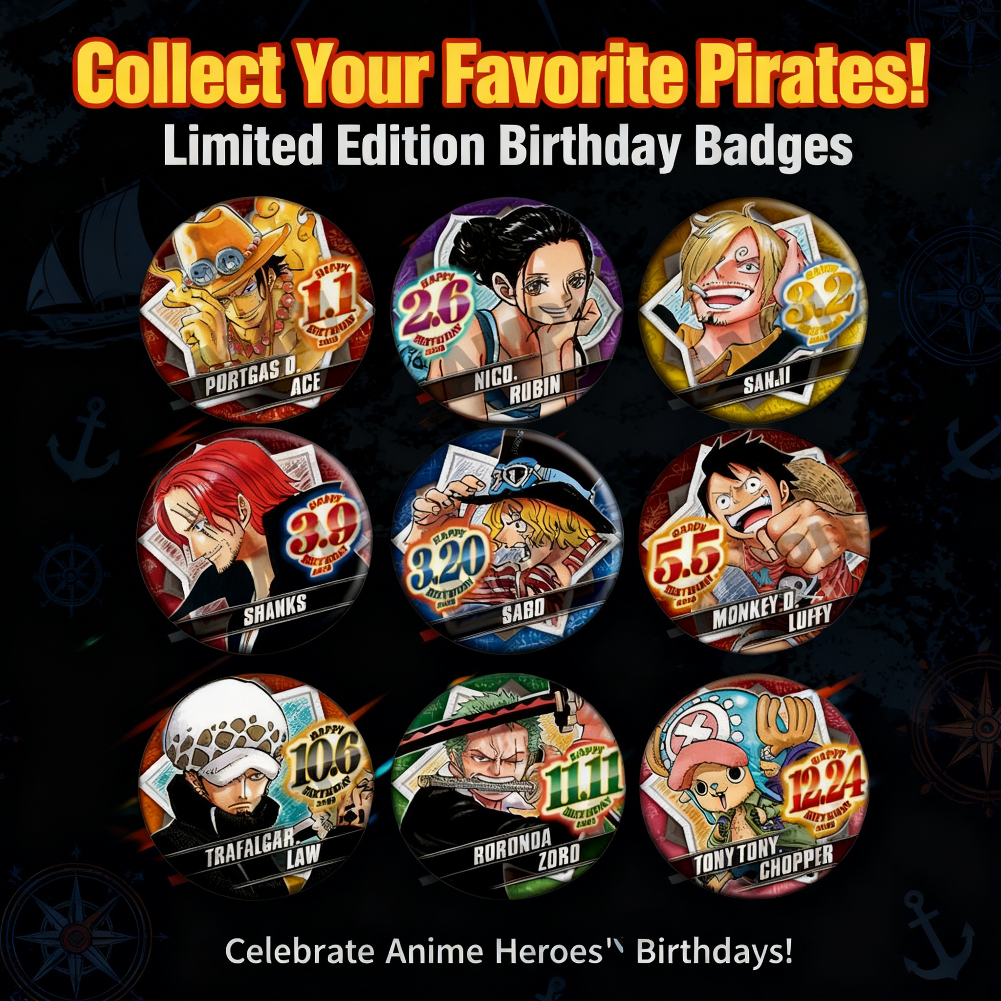 One Piece Anime Badge 2020 Bir - Cosplay Anime Zoro 评论和价格