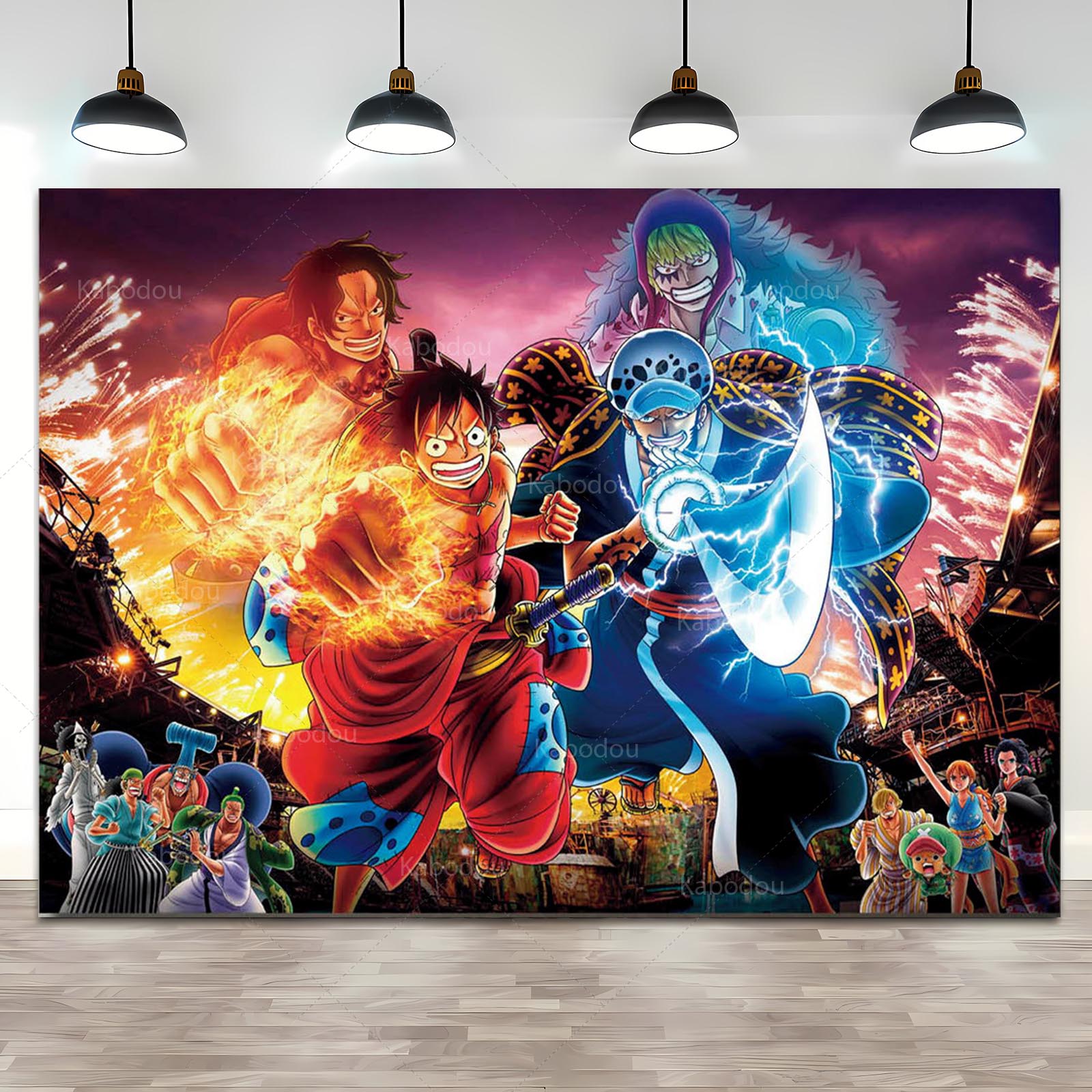 Anime One Piece Luffy Backdrop - Cosplay Anime Zoro 评论和价格