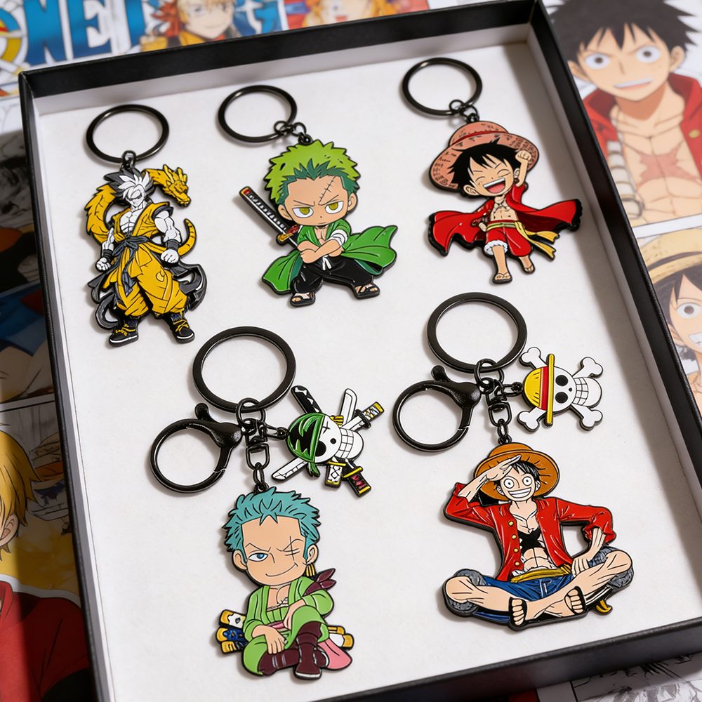 One Piece Anime Keychain Set - - Cosplay Anime Zoro 评论和价格