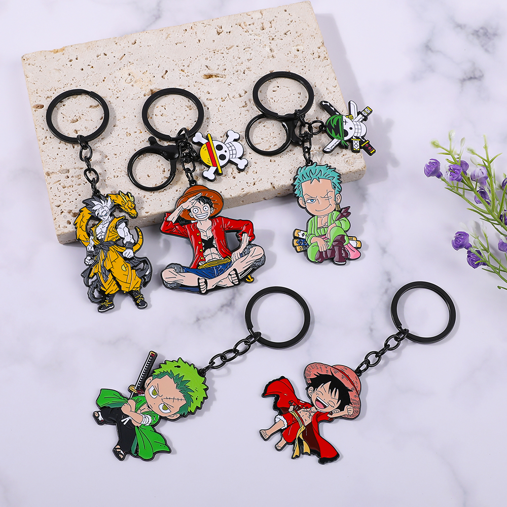 One Piece Anime Keychain Set - - Cosplay Anime Zoro 评论和价格