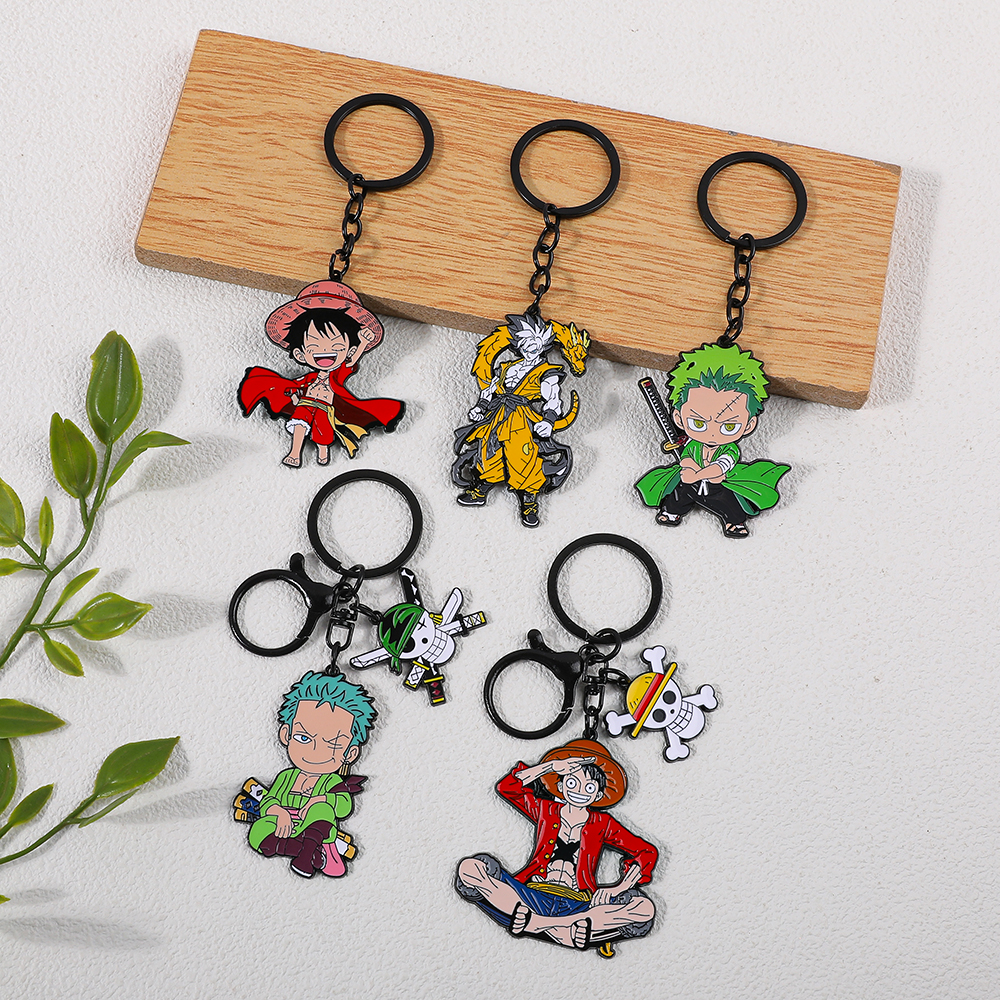 One Piece Anime Keychain Set - - Cosplay Anime Zoro 评论和价格