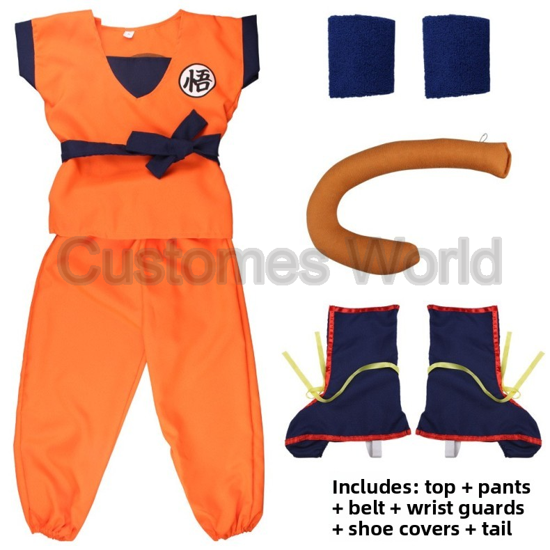 Boys Girls Halloween Son Goku  - Cosplay Anime Boy 评论和价格