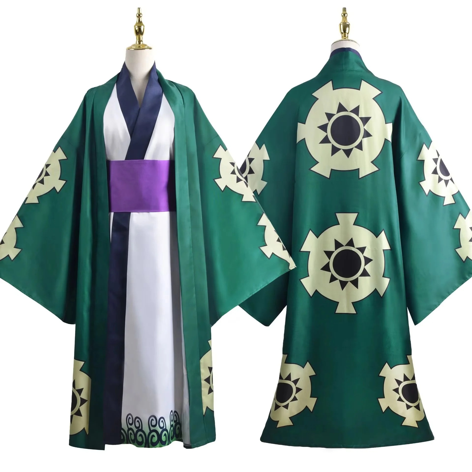 Green Roronoa Zoro Kimono Cosp - Cosplay Anime Zoro 评论和价格