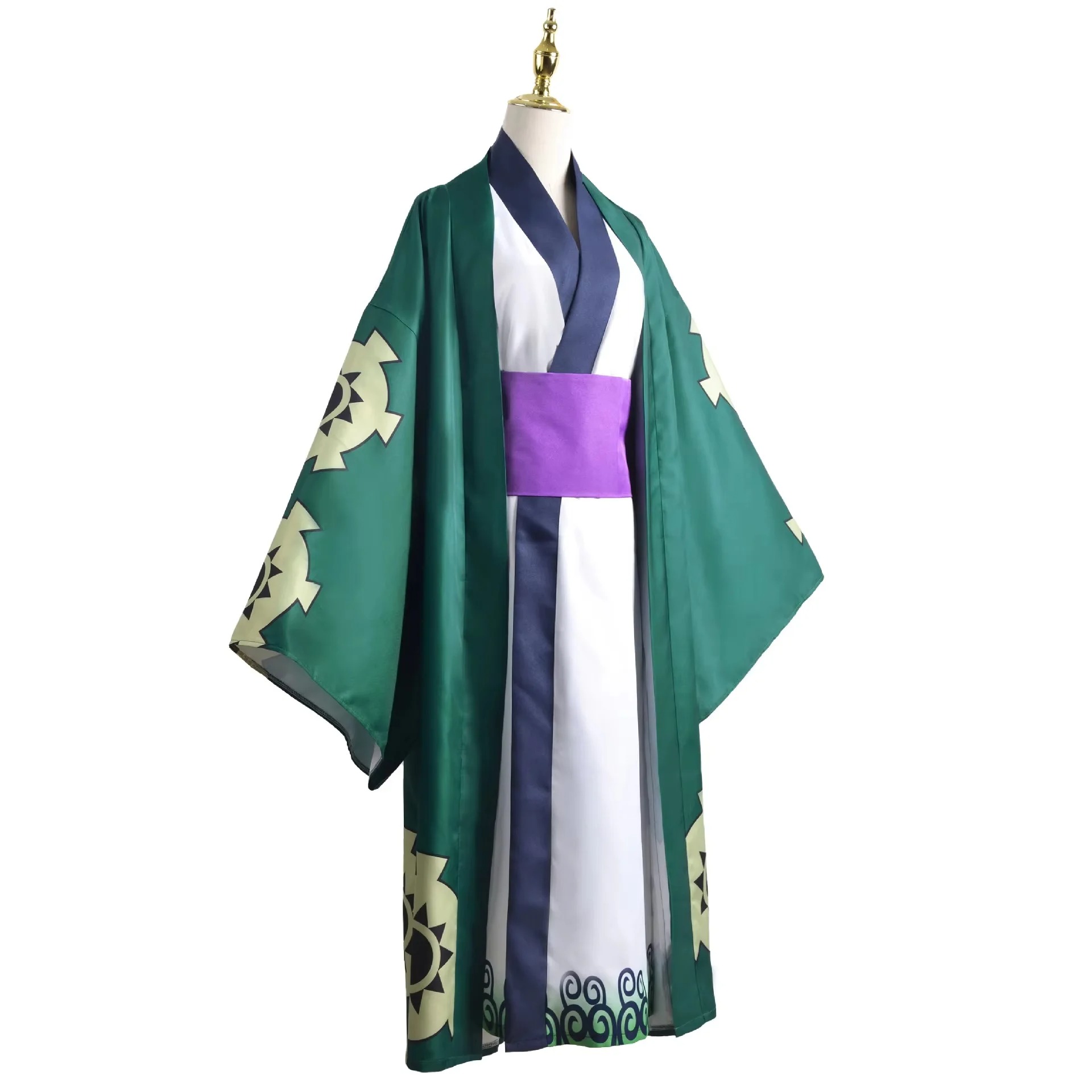 Green Roronoa Zoro Kimono Cosp - Cosplay Anime Zoro 评论和价格