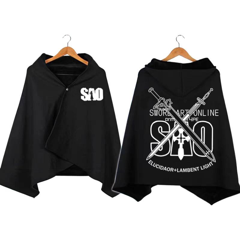 Sword Art Online cosplay hoode - Sword Art Online Cape 评论和价格