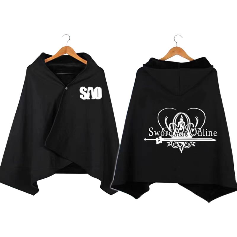 Sword Art Online cosplay hoode - Sword Art Online Cape 评论和价格