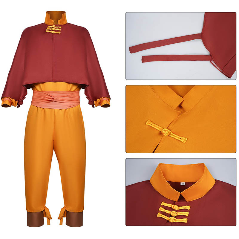 Aang Cosplay Costume 2024 Edit - Cosplay Avatar Anime 评论和价格