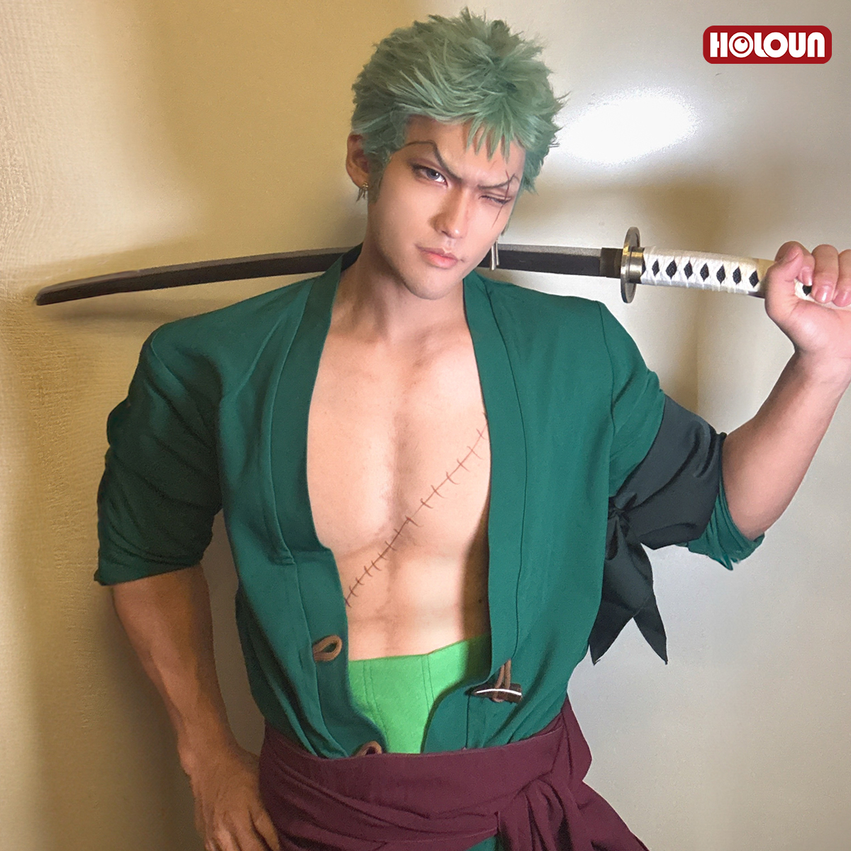 HOLOUN ONE Anime Roronoa Zoro  - Cosplay Anime Zoro 评论和价格