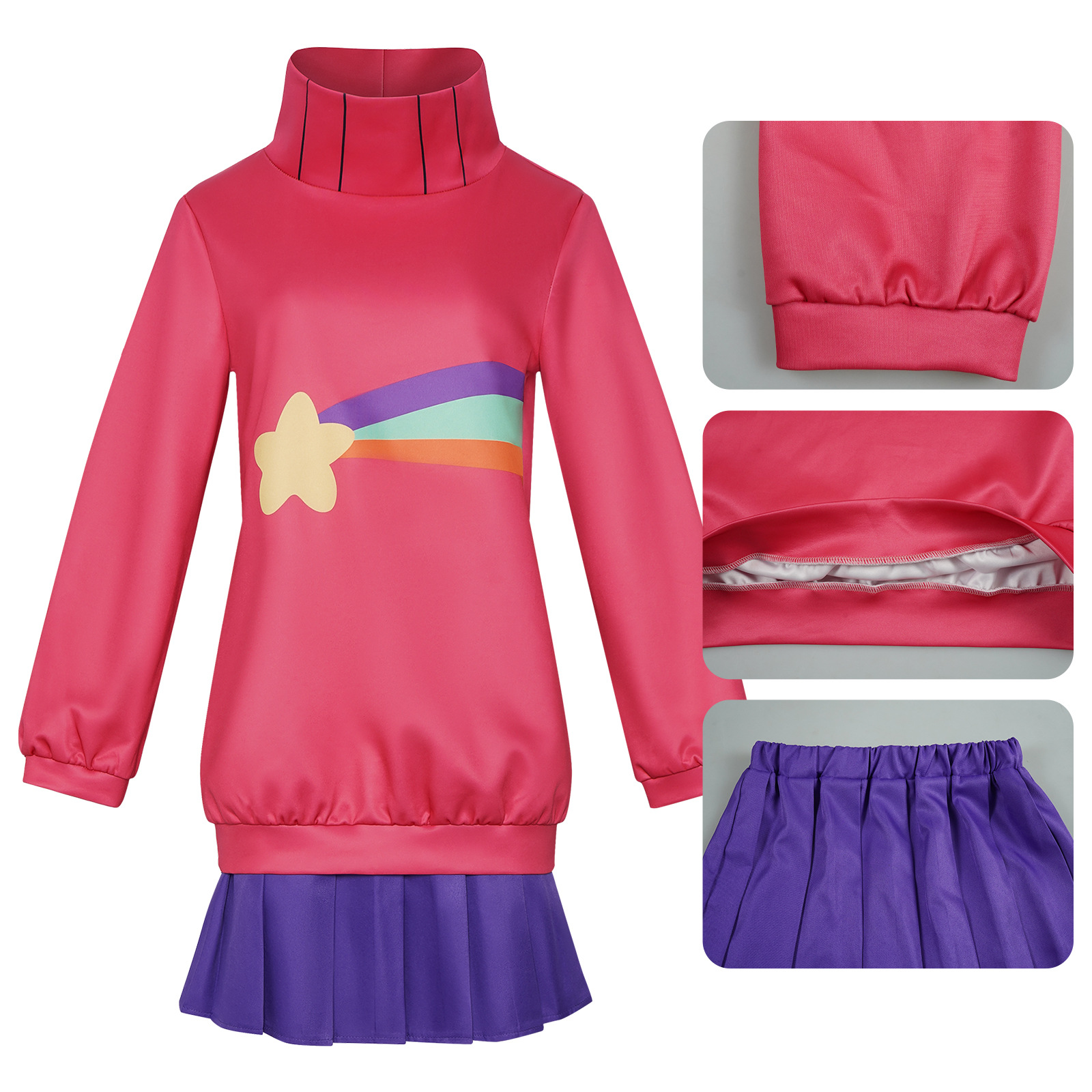Mabel Pines Cosplay Costume Pi - Anime Cosplay Pink 评论和价格